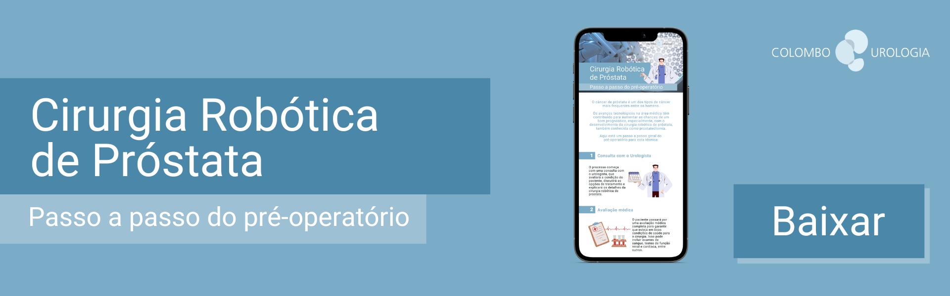 cirurgia robotica de prostata baixar infografico